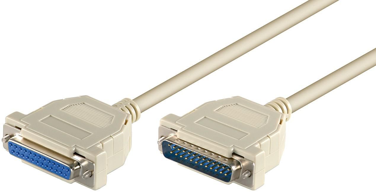 MICROCONNECT Serial DB25-DB25 2m M/F