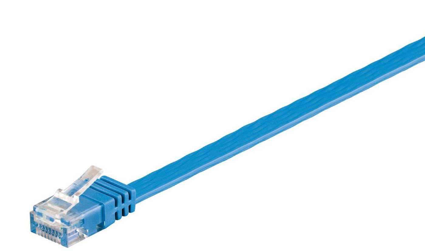 U/UTP Cat6 0,50 m Blue Flat