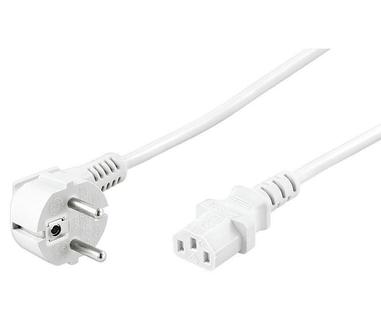 Power Cord 3m White IEC320