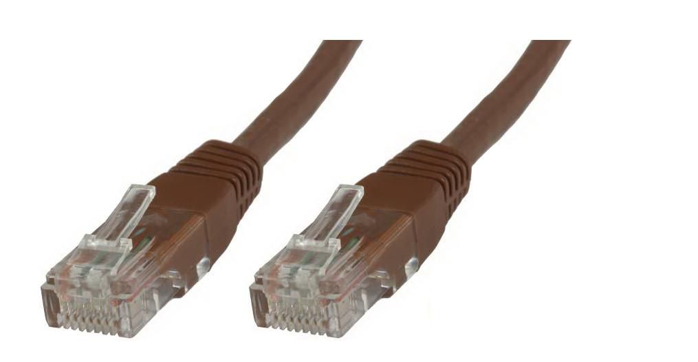 U/UTP CAT5e 0.5M Brown PVC