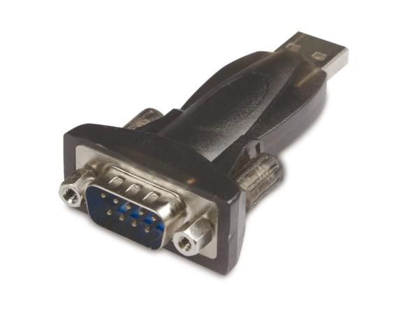MICROCONNECT USBADB9FC Kabeladapter RS232 USB A Schwarz (USBADB9FC)