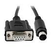 Mini DIN8 to DB9, 60mm