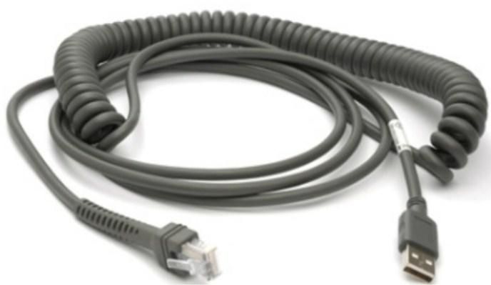 Zebra CBA-U09-C15ZAR Cable USB type A coiled, 4.54m 