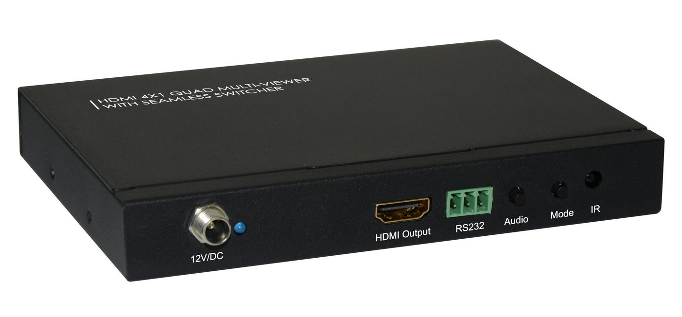 Hdmi 4 To 1 Way Quad Multi Viewer With Seamless Switcher