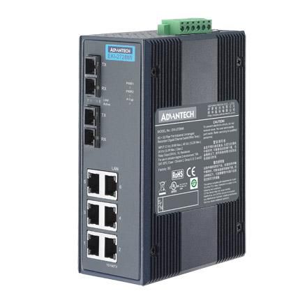 Advantech EKI-2728SI-AE W125804174 6G+2G SM Unmanaged Ethernet 