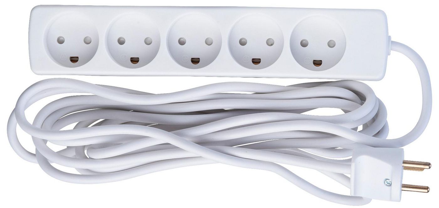 5-way Danish Power Strip 1.5m