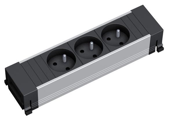 Power Frame 3xUK 90° 3,15A - 916.1129