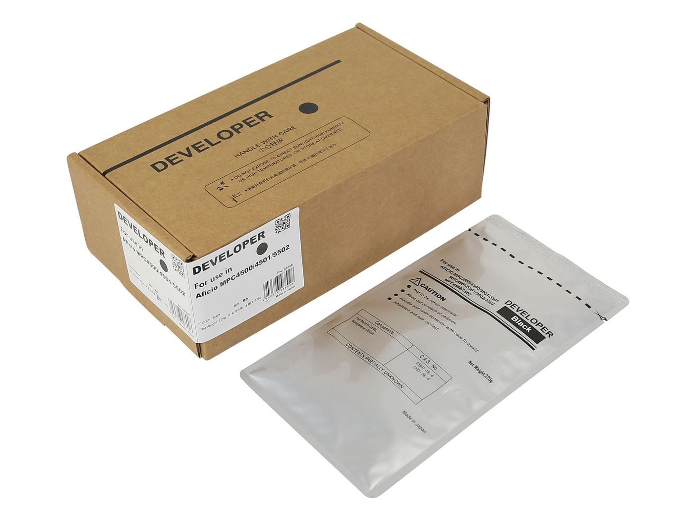 Cyan Developer - chemical Ricoh Aficio - MPC3500, 4500, 3001, 3501, 4501, 5501, 3002, 3502, 4502, 5502 - Warranty: 12M