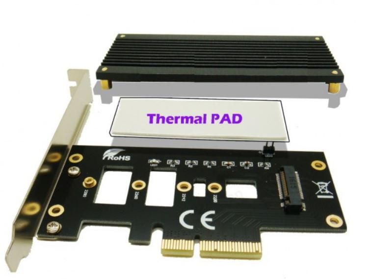 EET M.2/NVME (NGFF) SSD to PCIe