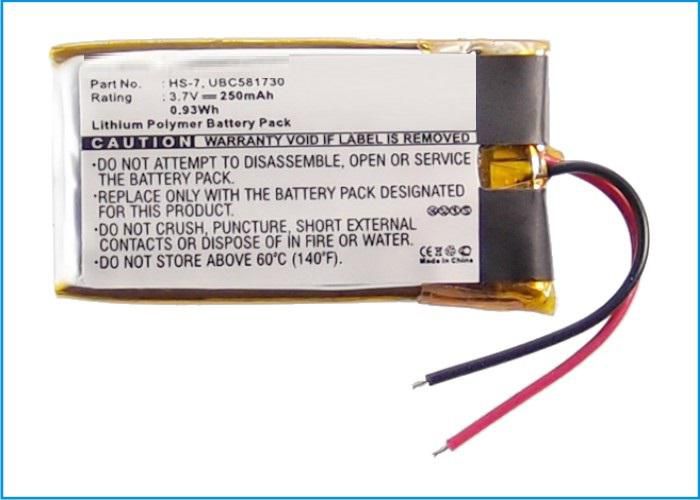 Battery 0.93Wh Li-Pol 3.7V 