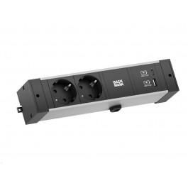 DESK RAIL 2xCEE7/3 1xCM 1xUSB - 941.304