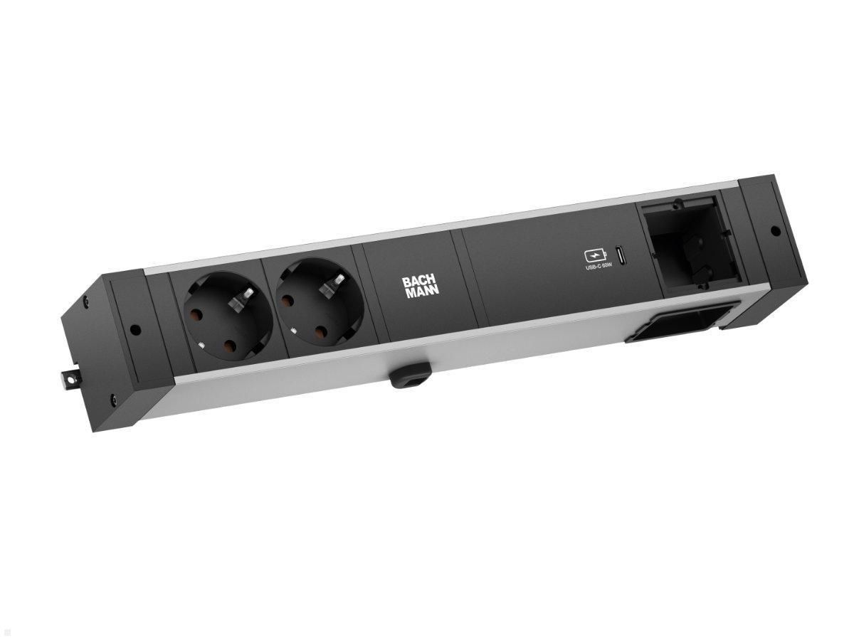 DESK RAIL 2xCEE7/3 1xUSB C - 941.306