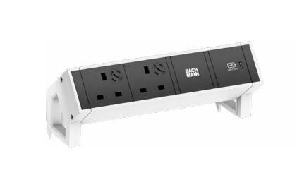DESK2 2xUK 1xUSB C 30W 0,2m - 902.945