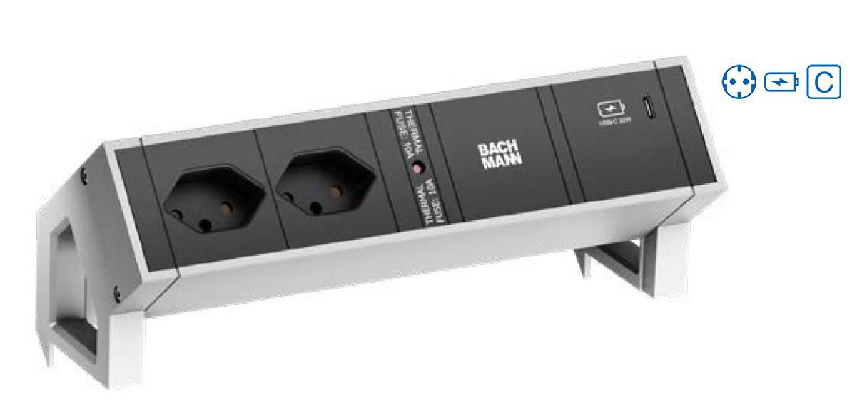 DESK2 2xCEE7/3 1xUSB C 30W - 902.905