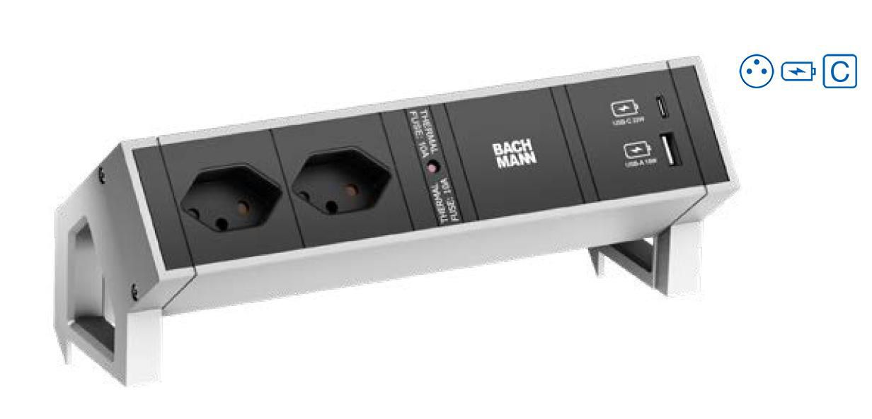 DESK2 2xUTE 1xUSB A&C 22W - 902.923