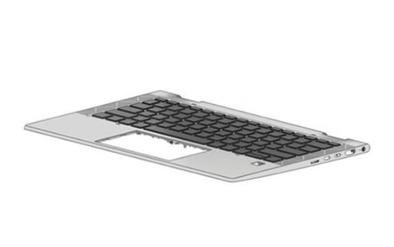 HP Top Cover W/Keyboard BL PRVCY