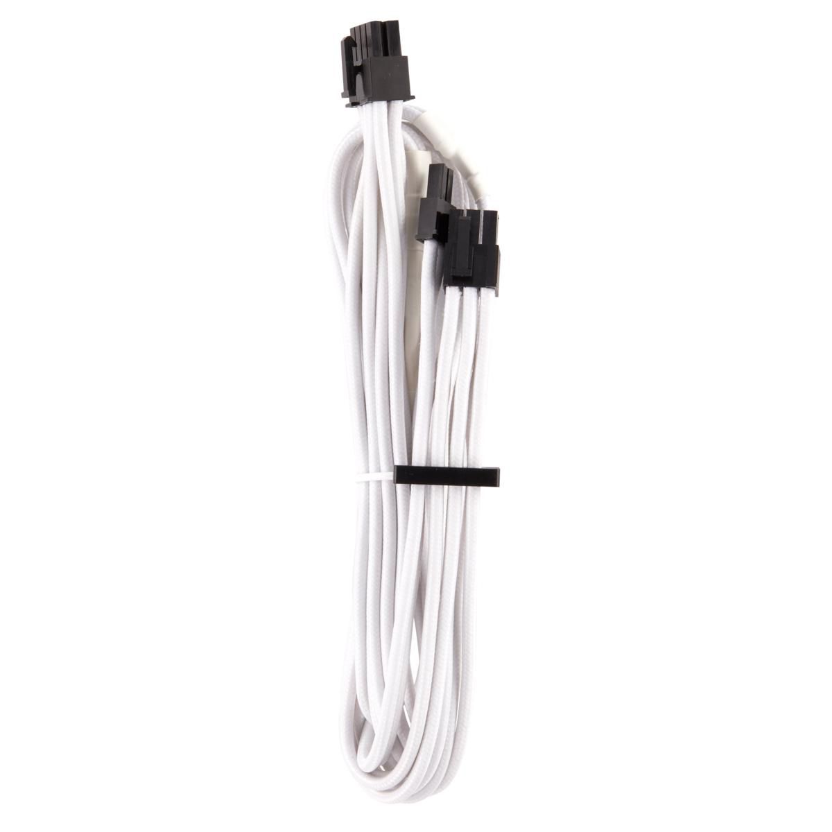 CORSAIR Premium Sleeved PCIe Cable weiß