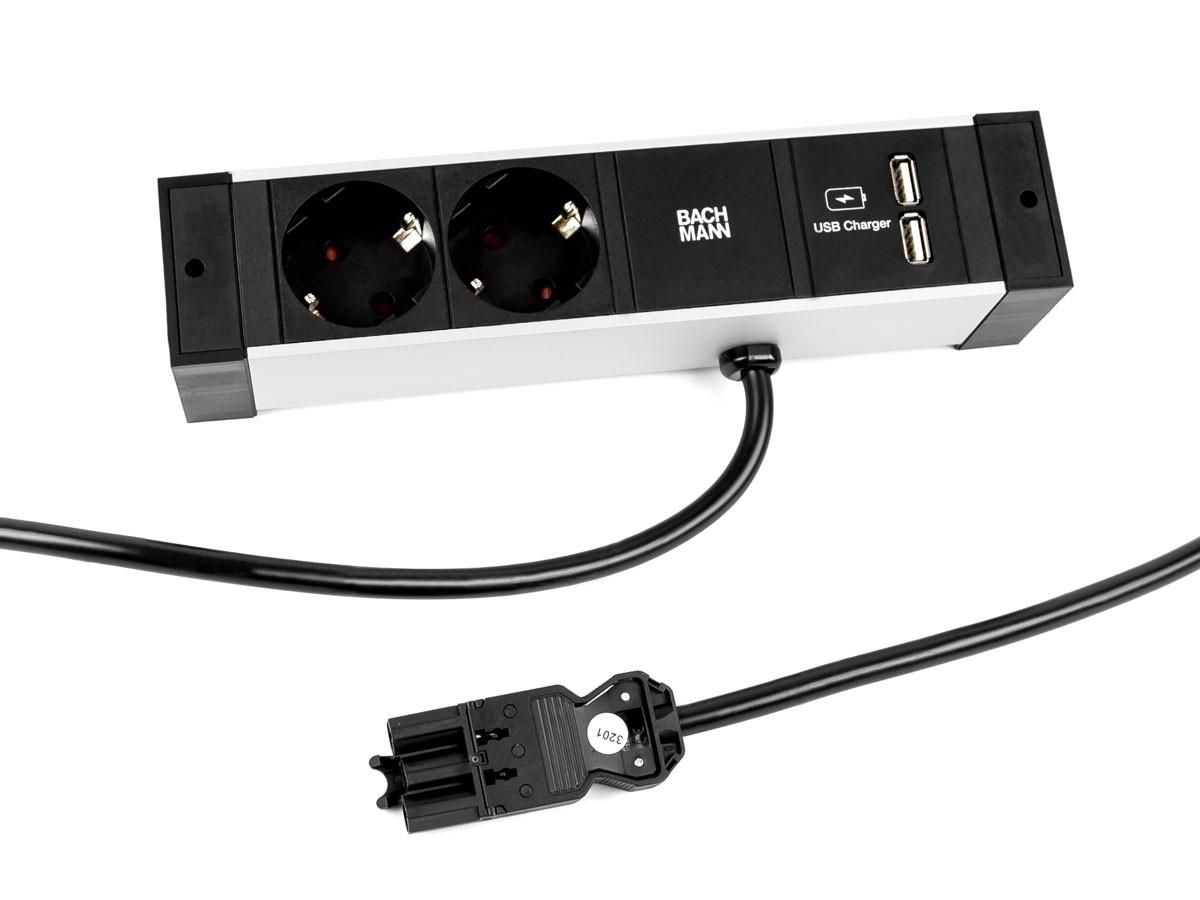DESK RAIL 2xCEE7/3 1xUSB - 941.101