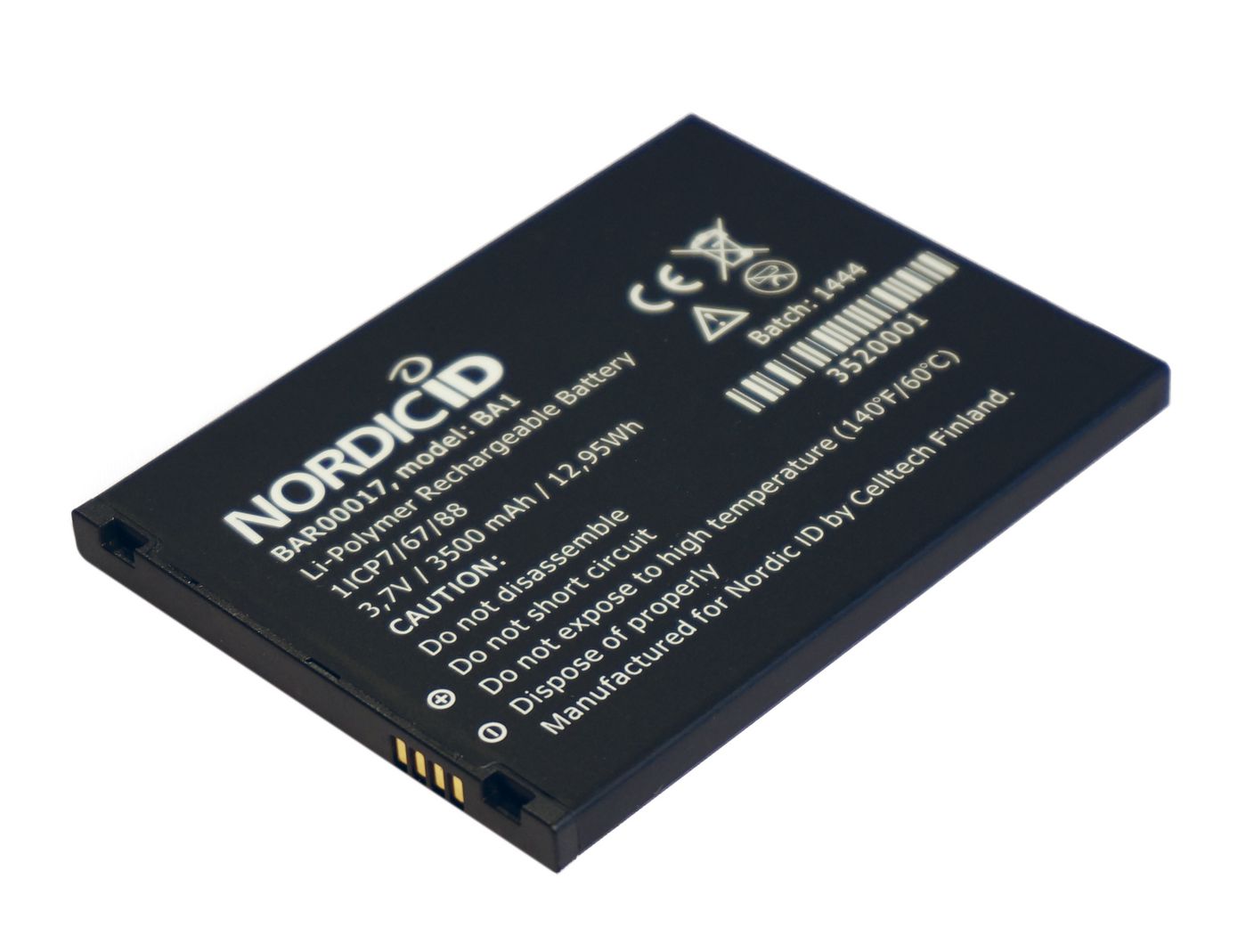 Nordic-ID BAR00017 Medea  Std Li-polymer battery 