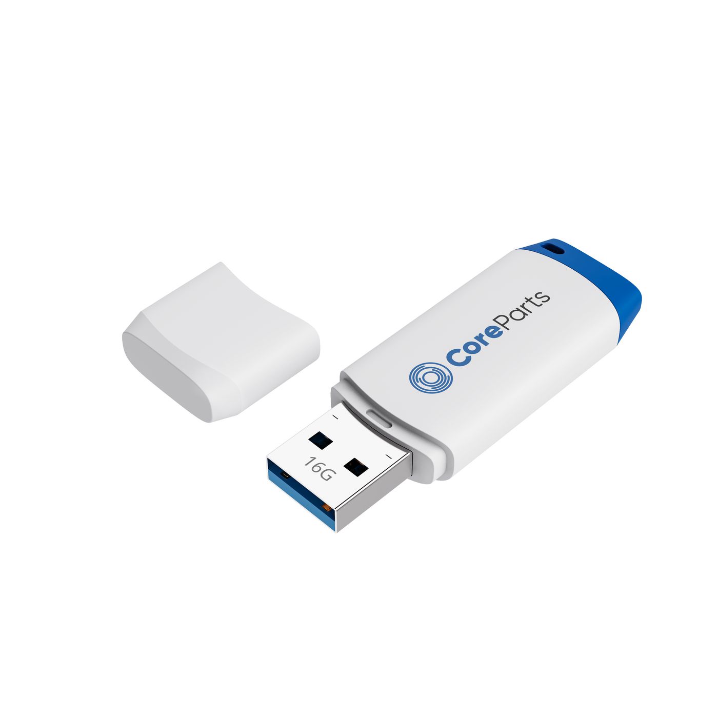 EET CoreParts MM-USB3.0-16GB USB-Stick USB Typ-A 3.2 Gen 1 (3.1 Gen 1) Blau - Weiß (MM-USB3.0-16GB)