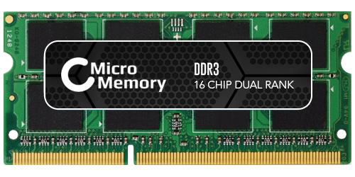 COREPARTS MicroMemory - DDR3 - 8 GB - SO DIMM 204-PIN - 1333 MHz / PC3-10600 - CL9 - 1.5 V - ungepuf