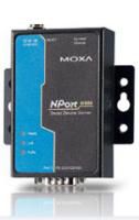 MOXA 1 port device server - 10/100M Ethernet - RS-232/422/485 - DB9 male - 15KV ESD - 0.5KV serial s
