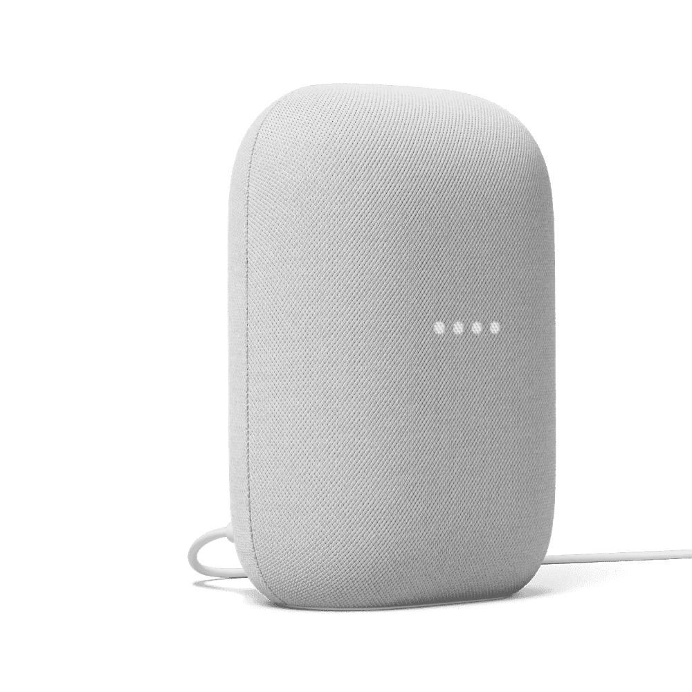 GOOGLE Nest Audio Chalk - Google Assistant - Oval - Weiß - Kunststoff - Chromecast,Chromecast Audio
