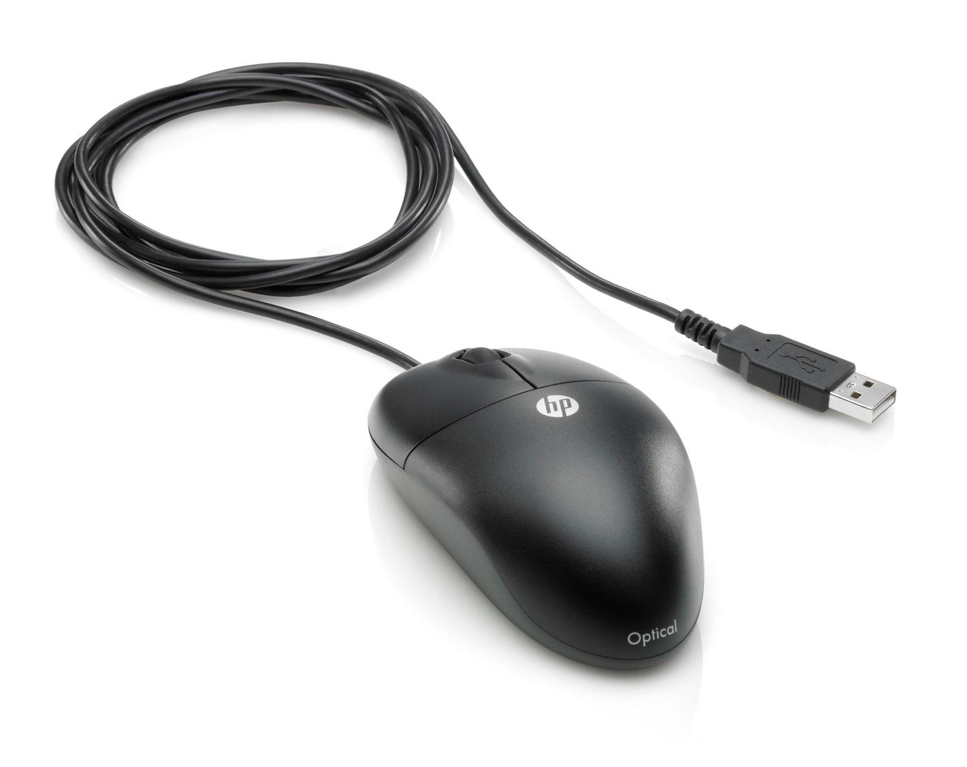 HP optische Scroll Maus USB carbon 2Tasten