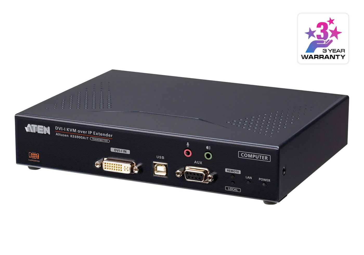 Aten KE6900AIT-AX-G W125871624 FHD DVI-I KVM over IP 