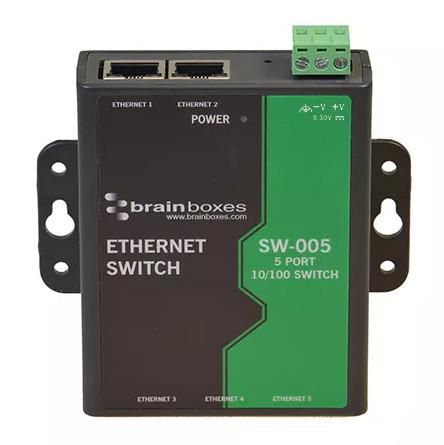 Brainboxes SW-005-X50M Ethernet Switch Industrial 5p 