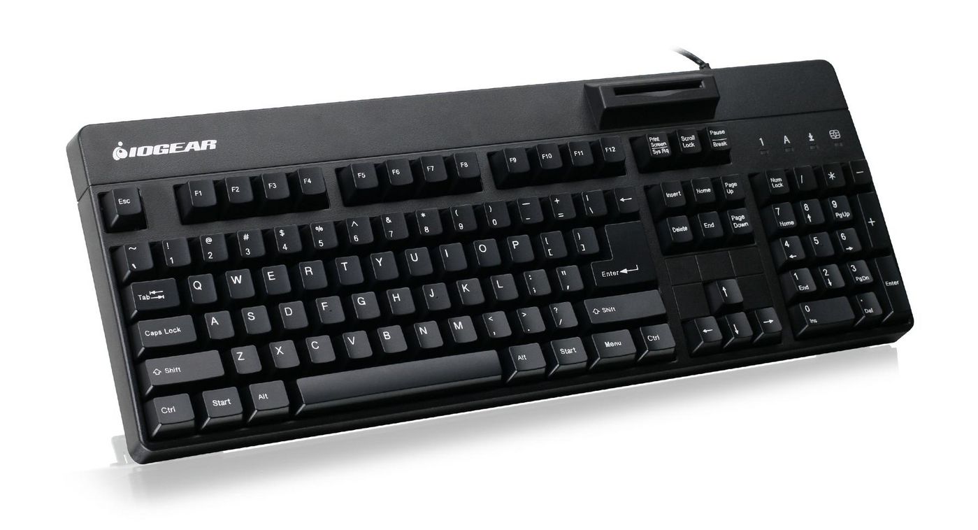 IOGEAR GKBSR202TAA W126004033 104-Key Keyboard w Built-in 
