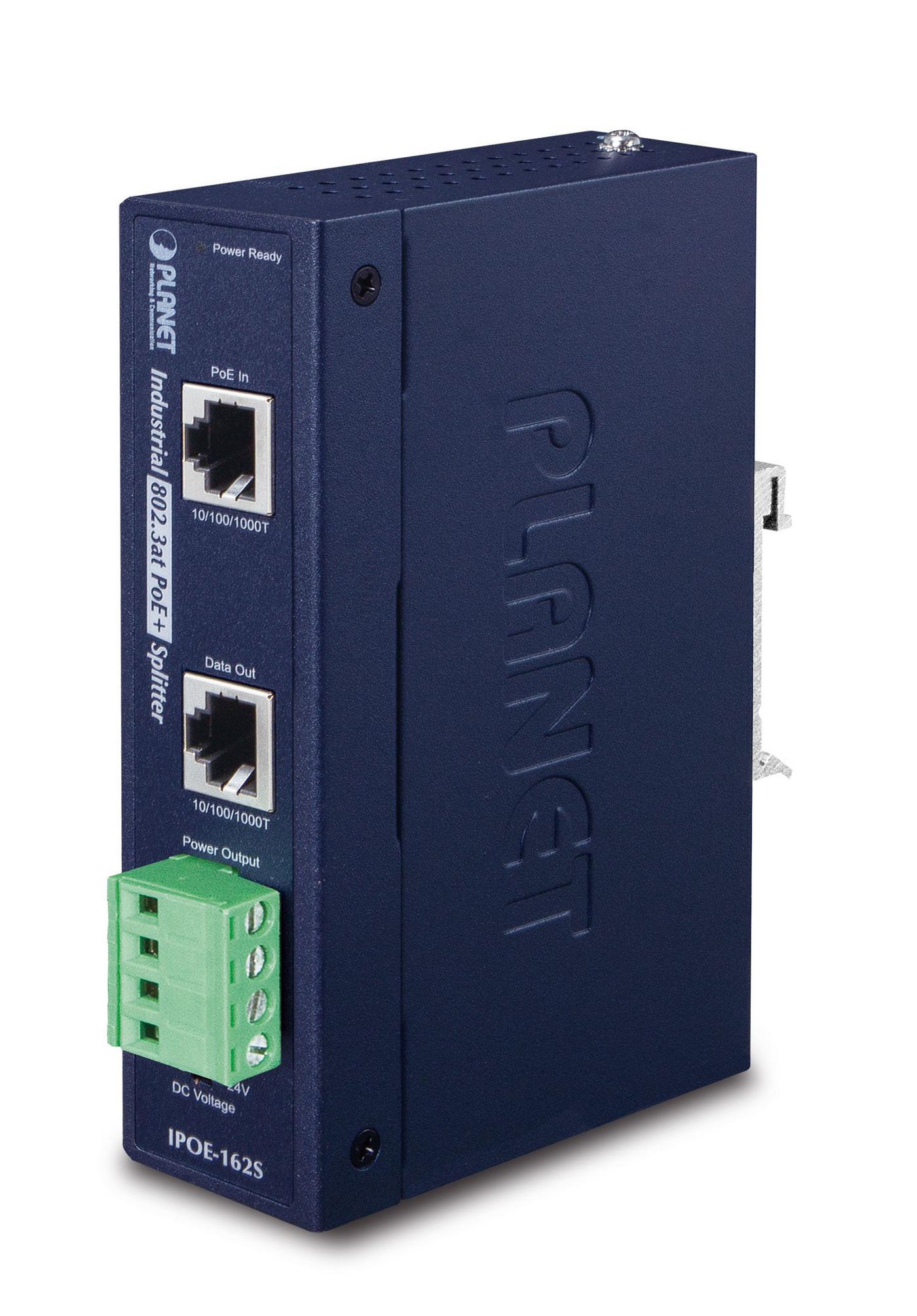 PLANET TECHNOLOGY Planet Industrial IEEE 802.3at Gigabit High Power over Ethernet Splitter IPOE-162S