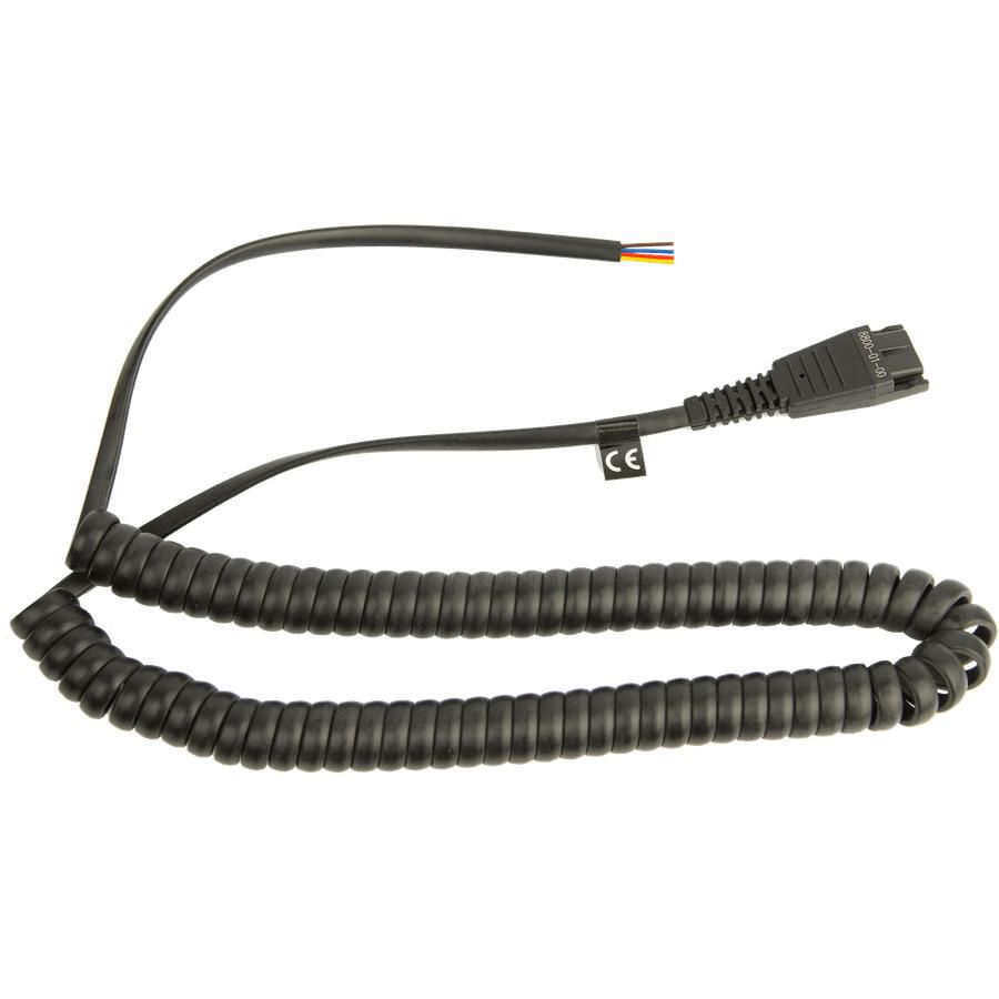 Jabra 8800-01-00 QD Cord, coiled, open ends 