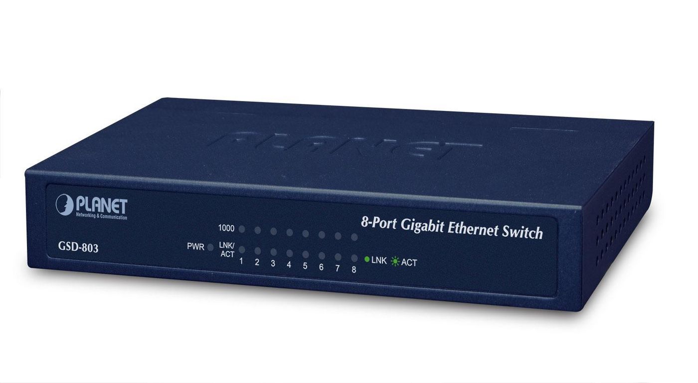 PLANET TECHNOLOGY Net Switch 1000T 8P PLANET GSD-803