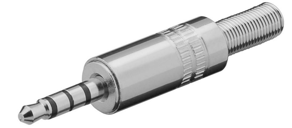 Plug - 3.5 mm - stereo metal v