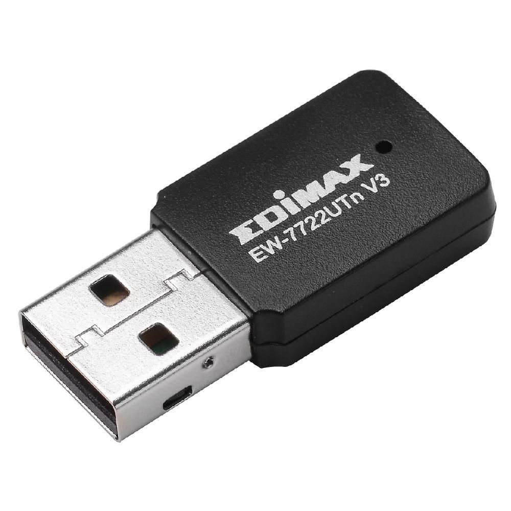 EDIMAX EW-7722UTN V3 Wireless nano USB Adapter N300 Wi-Fi 4 Mini USB Adapter