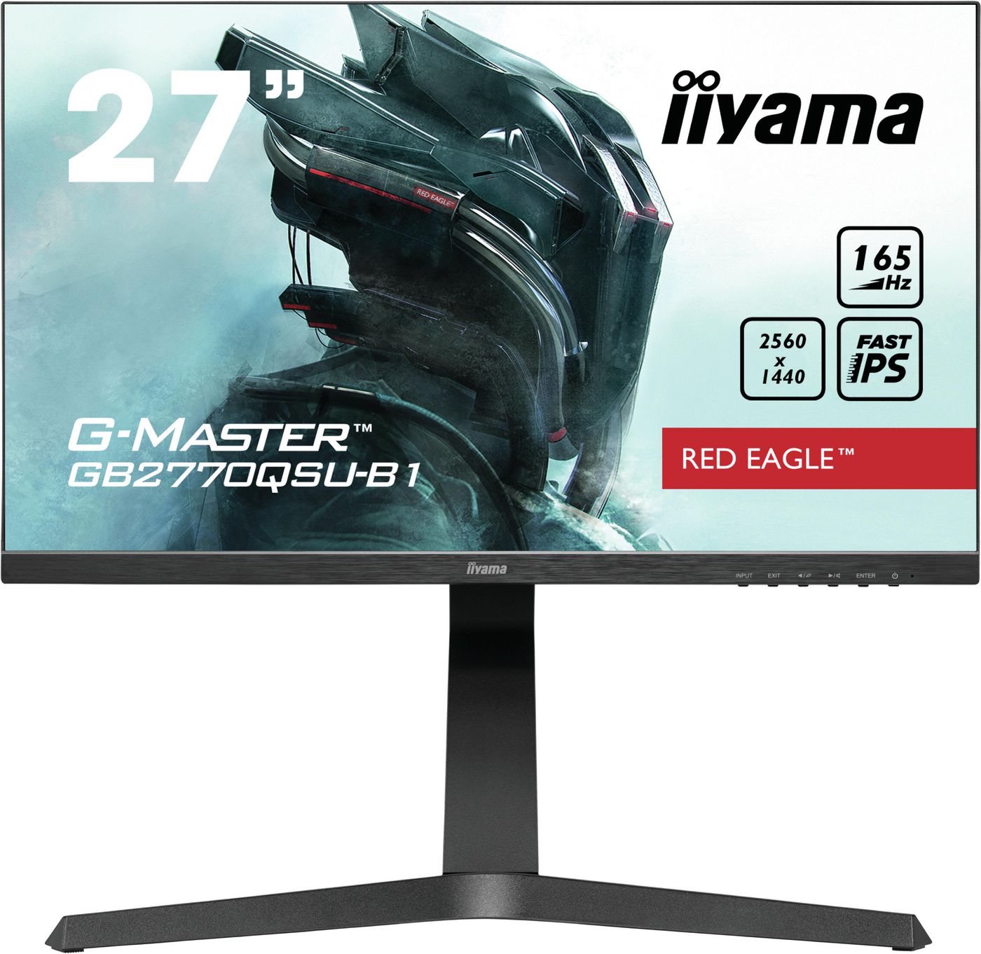 Desktop Monitor - G-MASTER GB2770QSU-B1 - 27in - 2560x1440 (WQHD) - Black