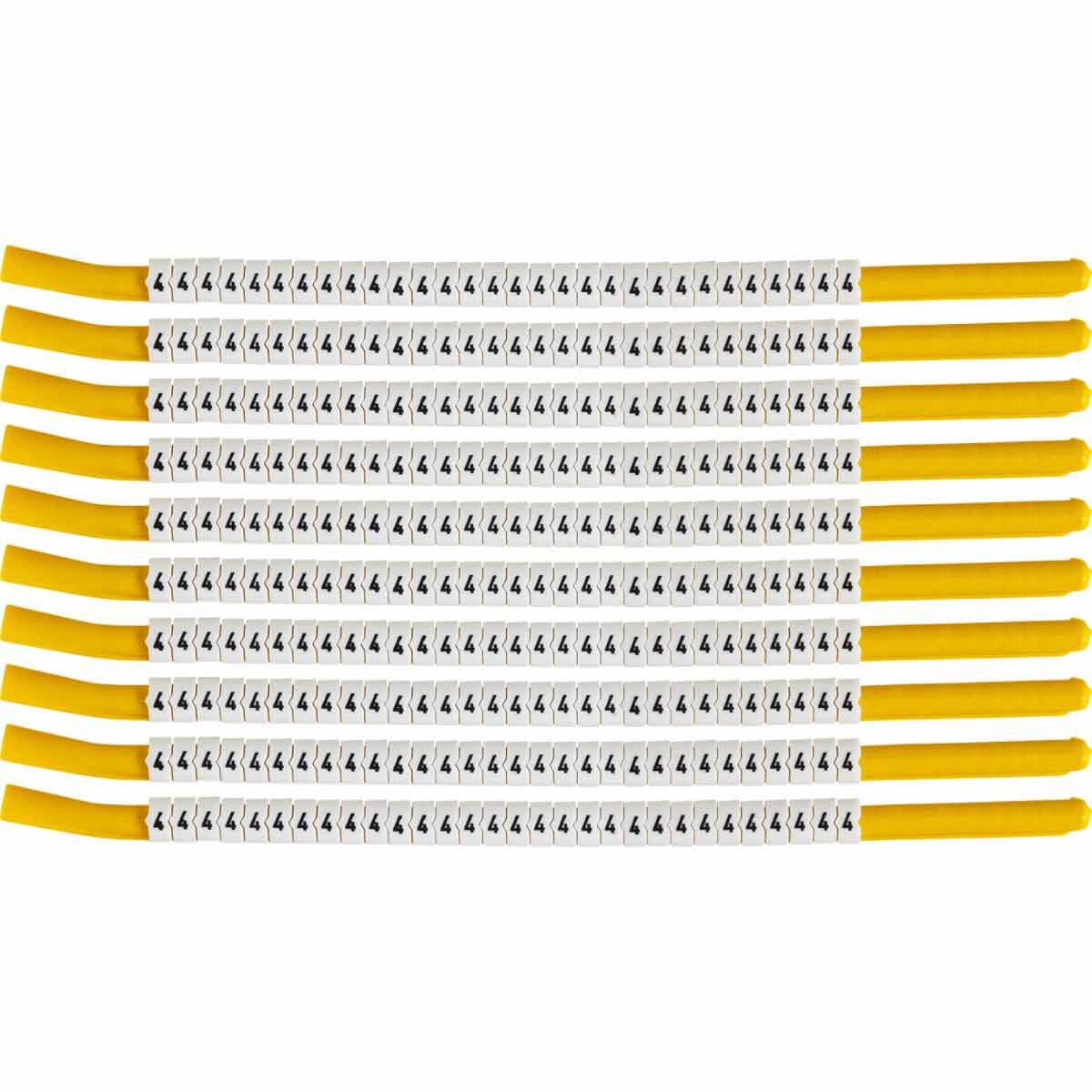 Brady SCN-18-4 W126057900 Clip Sleeve Wire Markers 