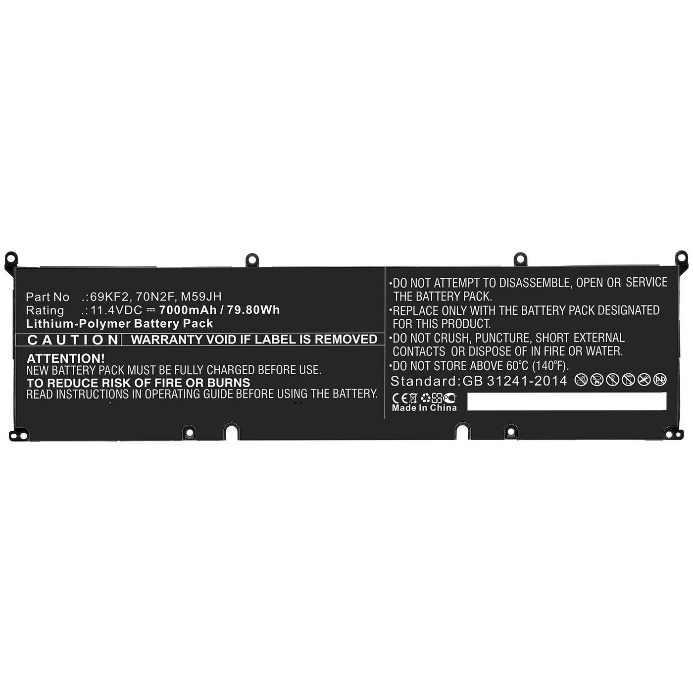 CoreParts MBXDE-BA0209 W125993410 Laptop Battery for Dell 