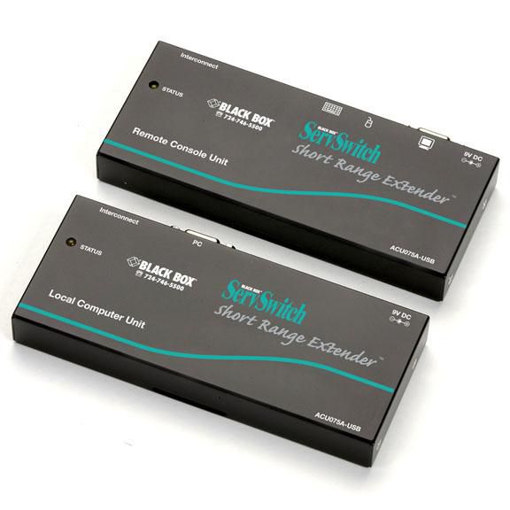 CAT5 KVM EXTENDER 75 FEET USB