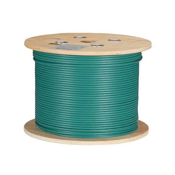 CAT6A SOLID RISER 1000' GREEN