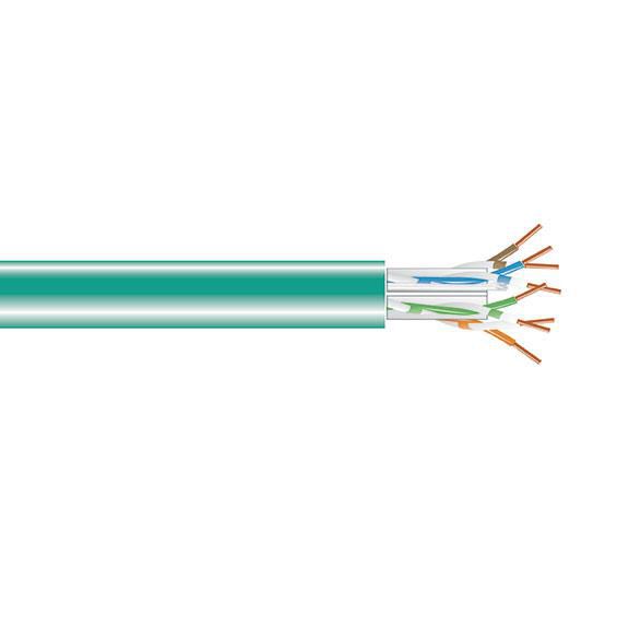 CAT6A SOLID PLENUM 1000' GREEN