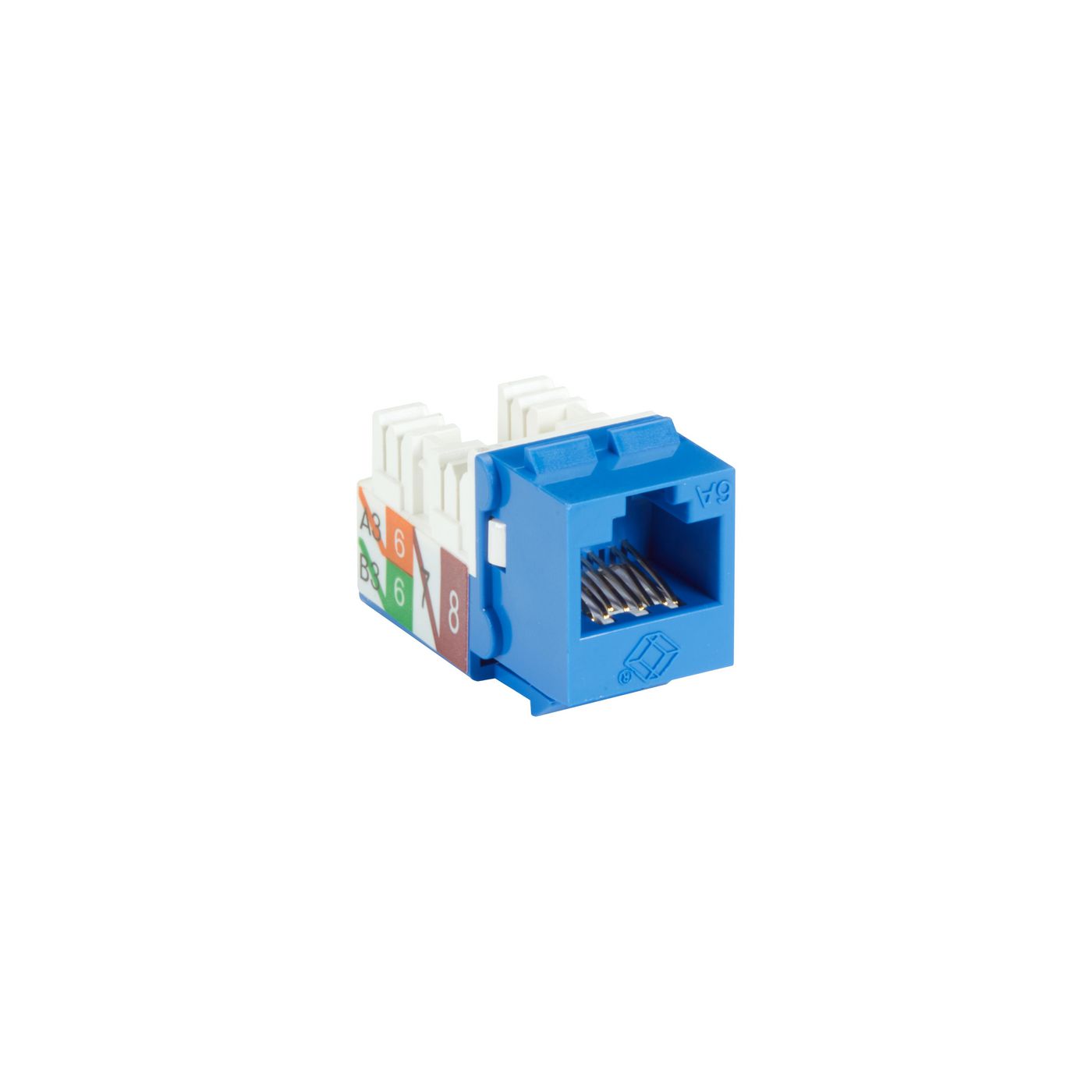 CAT6A KEYSTONE JACK, BLUE