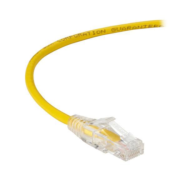 Ultra-thin Patch Cable - CAT6 - Utp - 28awg 250MHz - 50cm - Yellow