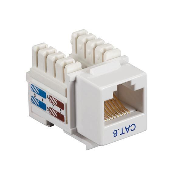 CAT6 KEYSTONE JACK WHITE 25 - CAT6J-WH-25PAK