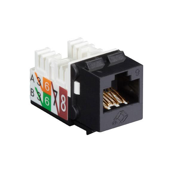 CAT6 GIGATRUE2 JACK BLACK 25
