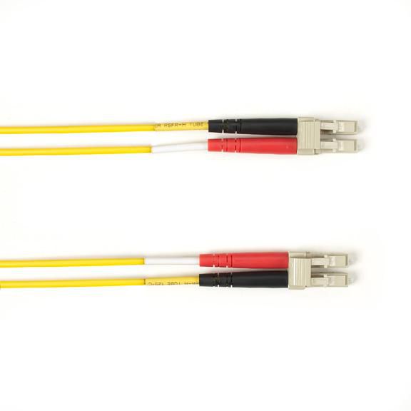 Multimode Fiber Optic Patch Cable - OM3 50/125 - OFNR PVC - LC TO LC - Yellow - 2M