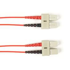 Multimode 10-gbe 50-micron Om3 Multicolored Fiber Optic Patch Cable Pvc Sc-sc Red 3m