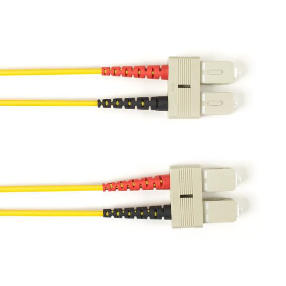 SM FO PATCH CABLE DUPLX, PVC, - FOCMRSM-025M-SCSC-YL