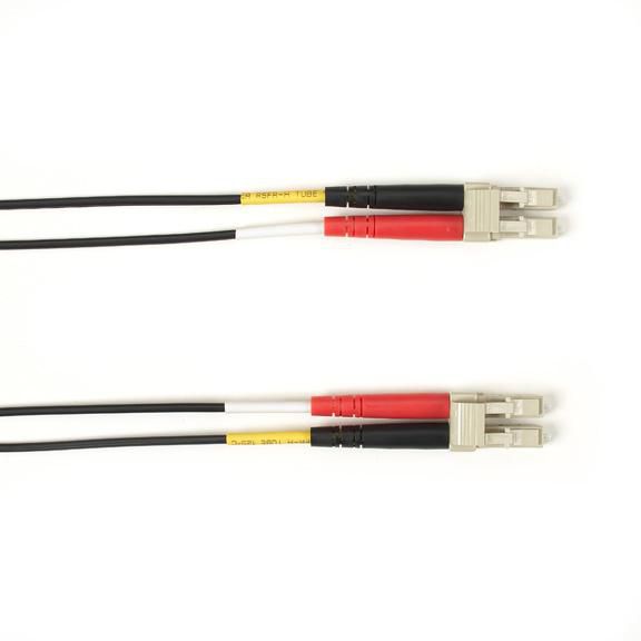 SM FO PATCH CABLE DUPLX, - FOLZHSM-003M-LCLC-BK